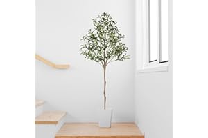 ‎PASCH PASCH® Künstlicher Olivenbaum (180cm) - Stilvoll & Naturgetreu | Künstliche Pflanzen groß | Kunstpflanzen groß: Olive Tree | Olivenbaum künstlich groß für EIN mediterranes Ambiente