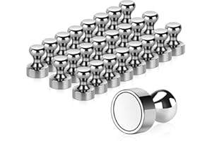 TRAYBRAY 24 Stück Magnete, N52 Metall Magneten 12 x 16mm - Edelstahl Kegelmagnete Kühlschrank Magnete für Magnettafel, Whiteboard, Pinnwand