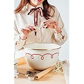Merry Yılbaşı &Ouml;zel Emaye Karıştırma Kabı- 24Cm 4 Litre