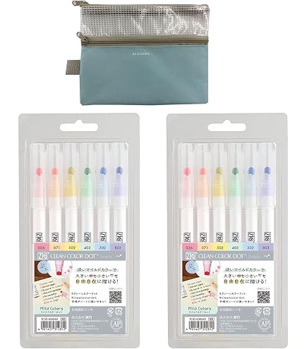 KURETAKE Zig Clean Color DOT Metallic Green – Metallic Marker, Modell TC-8100-121, Zum Malen & Zeichnen