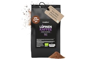 ‎EFFECTIVE NATURE effective nature Lupinenkaffee 500 g Pulver - Koffeinfreier Kaffeeersatz aus Süßlupine - Basisch - Vollmundig & Nussig - Regional aus Deutschland