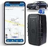 TKMARS 4G GPS Tracker Car GPS Tracker Without Subscription 20000 mAh, Standby Time of 240 Days with Free App, Strong Magnetic