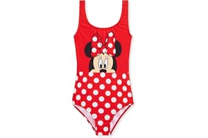 Disney Costume da Bagno Costume Piscina Bambina Stitch Elsa Frozen Minnie Mouse Costume Intero 2-14 Anni Costume Mare Bambina Stitch Gadget Ufficiale