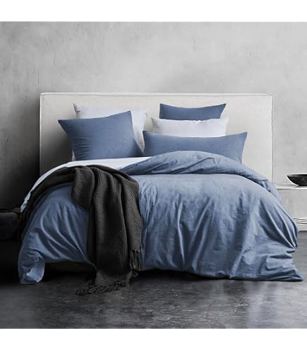 Parure De Lit 4 Pièces 100% Coton – Housse Couette 220x240, Drap Housse 140x190, Taies 65x65, Qualité Premium