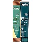 Himalaya Botanique Diş Macunu 75 ml | Ecocert Cosmos Sertifikalı | Organik Bileşenler, Neem, Nar | Flor&uuml;r ve Gluten İ&ccedil;ermez