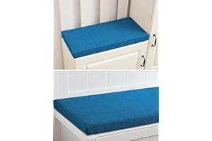 PING BU Gartenbank-Kissen für 2- und 3-Sitzer, für drinnen und draußen, 100 / 120 cm, Terrassenschaukel-Sitzauflage (120 x 40 x 3 cm, dunkelblau)