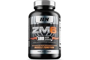 IRON LABS NUTRITION ZM6 - High Strength Zinc Magnesium Supplement - Zinc and Magnesium Tablets for Normal Muscle Function - Zinc Magnesium Booster - 180 Vegetarian Capsules