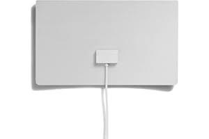 One For All Ultra Flat Amplified Indoor Digital TV Aerial - Ready to receive Freeview and Analogue TV Signals within a range of 15 miles - Full HD ready - HDTV Antenna – UHF/VHF – White/black - SV9440