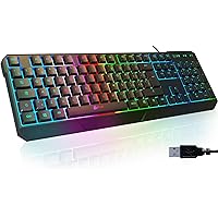 KLIM Chroma Tastiera Italiana per Gaming USB - Nuova Versione 2023 - Colori da Videogioco e Retroilluminata - Tastiera da Gio