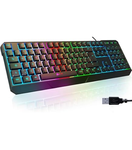 Rii RK100+ Tastiera Gaming Italiana Retroilluminata - Layout QWERTY IT Con LED Arcobaleno - Foto 8