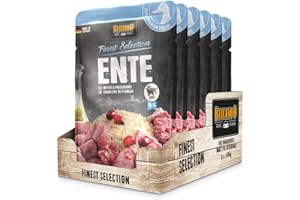 BELCANDO Sachets fraîcheurs [6x300g Canard avec Riz et airelles] | Nourriture Humide pour Chiens | Nourriture Humide complète en Sachet Individuel