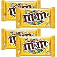 M&Ms Peanut Chocolate Candies With Roasted Peanuts Covered in Milk Chocolate and a Colorful Candy Shell 45gm Each Pack Of 4