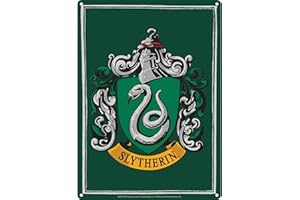 Half Moon Bay | Sztuka ścienna z Harrym Potterem, blaszane znaki z herbem Slytherinu, plakaty z Harrym Potterem do sypialni, dekoracja sypialni z Harrym Potterem, akcesoria do sypialni chłopców, metalowa sztuka ścienna do sypialni Harry'ego Pottera