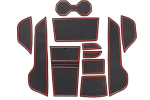 smabee Lot de 11 tapis antidérapants de voiture pour MG 4 Mulan MG4 EV Electric 2022 2023 - Rouge