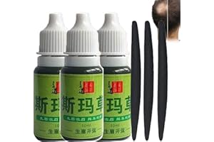 Smaworld Eyebrows Growth and Good Luck - Hair Growth Liquid,Pure USMA Grass Juice Hair Growth Liquid,USMA Grass Hair Care Cilia Growth Nourishing Liquid,USMA Grass Extract Essence (3Pcs)