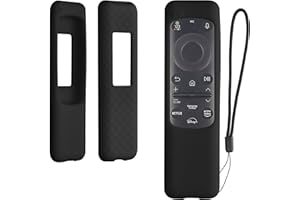 kwmobile Etui z pilotem zdalnego sterowania, kompatybilne z Samsung BN59-01432A / BN59-01432J / TM2360e etui - silikonowe etui na akcesoria TV w kolorze czarnym
