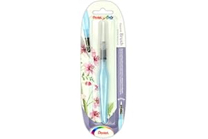 Pentel XFRH Aquash Water Brush Pennello con Serbatoio Riempibile, Punta Media