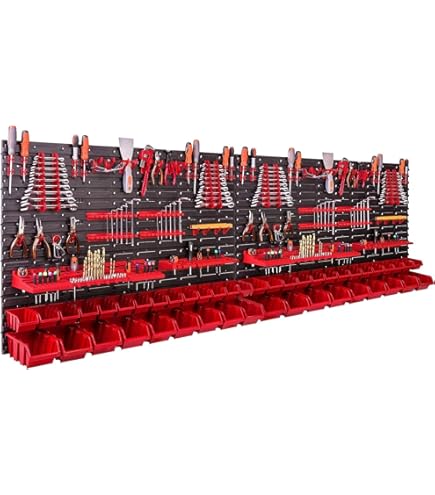 botle 30 Stapelboxen Wandregal Kunststoff Deckel 175,5 x 78 cm Werkzeughalter Werkstatt Garage Lagersystem Sichtlagerkästen Schütte botle 30 Stapelboxen Wandregal Kunststoff Deckel 175,5 x 78 cm Werkzeughalter Werkstatt Garage Lagersystem Sichtlagerkästen Schütte