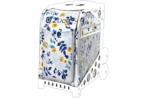 ZUCA Sports-fan-luggage Insert Bag, Multi Color, Floral, 1.03 cu. ft., Polyester, Removable Strap, Zipper, Soft Shell, 6 Compartments