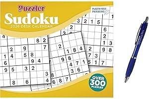 CALENDARS Sudoku, Puzzler Box Calendar 2026 + EXCLUSIVE LIMITED EDITION PEN