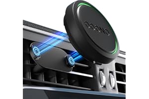 ALAFLY Support Magnétique en Métal pour OOONO CO-Driver NO2 [pour Grille Aération de Voiture], Support Magnétique Intégré en Une Seule Pièce, Compatible avec OOONO 2 Les Avertisseurs de Flash