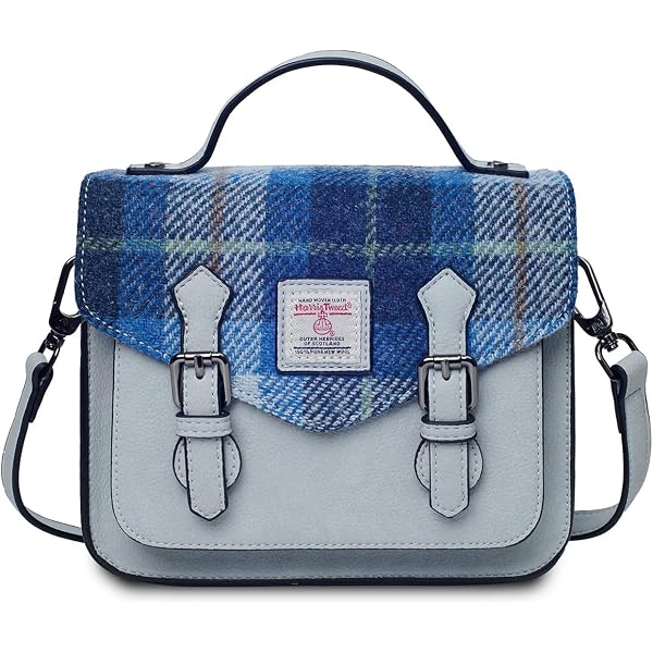 Harris Tweed Kosmetiktasche Im Schottenkaro – Authentische Wolltasche Mit Reißverschluss