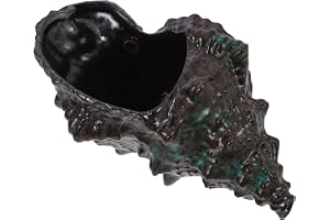 RORPOIR Ceramic Conch Vattendekoration Multifunktionell Fontän För Trädgård Och Inomhusbruk Hållbar Keramik Färgglad Design För Avkoppling Och Estetik