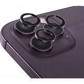 Babilden iPhone 14 Pro / 14 Pro Max İle Uyumlu Kamera Lens Koruyucu Al&uuml;minyum Alaşım &Ccedil;er&ccedil;eveli Telefon Lensi Temperli Cam Kor