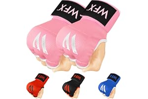 WFX Barn junior boxning handwraps inre handskar gel vadderad elastisk vadderad näven under handskar par strid sport för unga