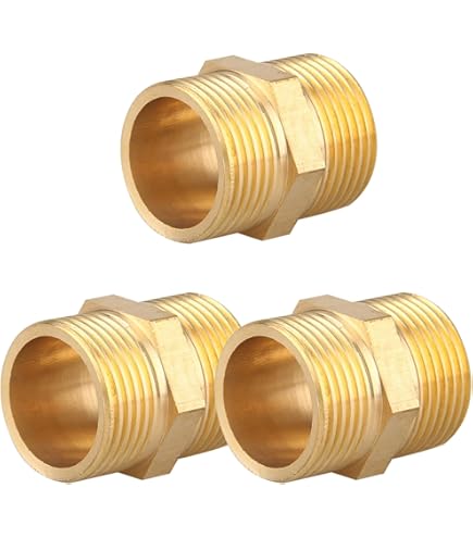 Lot De 3 Coudes En Laiton 90° G1/2" IG/AG, Coude D'angle De Tuyau DN 15, Coude En Laiton à 90 Degrés, Filetage Intérieur Et Extérieur Coude 90 Degrés IG/AG En Laiton Pour