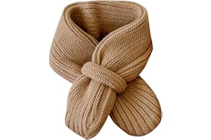 KAYFERLI Cadeaux de Noël Écharpe tube pour enfants Hiver Soild Garçons Filles Écharpe Enfants Confortable Bébé Écharpe