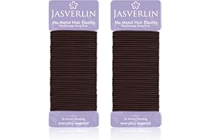 JASVERLIN Elastici per capelli marroni sottili, piccoli e sottili, 2 mm, accessori per capelli per ragazze, donne e bambini, antiscivolo, non tirano, per capelli spessi da fini a medi, 80 pezzi