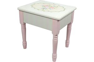Fantasy Fields By Teamson Bouquet Kids Vanity Stool with Storage (no Table) W-3843G/2