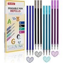 Legami Nachfüllminen Set – 16 Patronen In Blau, Schwarz, Türkis, Violett, 0.7 Mm, Radierbar