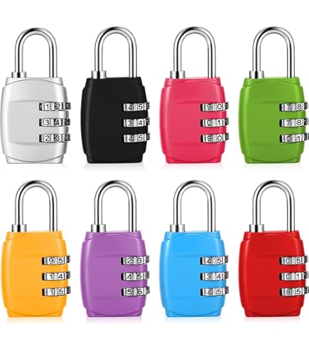 2 Lucchetti A Combinazione Zincati - Per Armadietti, Palestre, Bagagli, Sicurezza Anti-furto