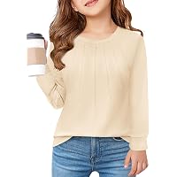 Arshiner Jungen Langarmshirt – Basic Mit Brusttasche, Aus Weichem Waffelstrick, Für Herbst & Winter, Größen 5–12 Jahre