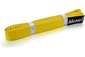 Malino Karaté Ceinture d'arts martiaux 100 % coton 4,2 cm