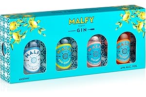 Malfy Gin Mignon Set, Confezione degustazione con 4 Mignon, vol 41%, 4x5CL