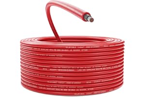 deleyCON 50m Solcellskabel 4mm² - Högkvalitativ Fotovoltaisk Kabel för PV-System - UV-Beständig Halogenfri för 1kV AC 1,5kV D