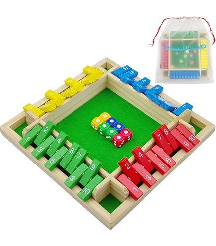 Shut The Box Magiho - Gioco Da Tavolo Classico Con 8 Dadi