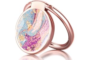 Chvelop Handy Ring Ringhalter 360 Grad Drehung Metall Fingerhalter (Universal) Schick Fantasie Fingerring Ständer Ringgriff für magnetische Autohalterung iPhone Samsung Huawei & Allen Smartphone, Lila