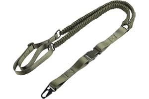 ToopMount Cinghia per Fucile Tattica a Punta Singola Multiuso Fettuccia in Nylon Paracord Regolabile con Gancio in Metallo per la Caccia all'aperto