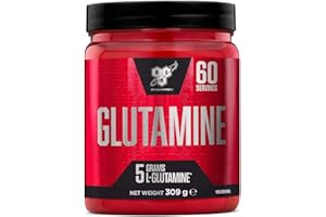 BSN DNA Glutamine en poudre, acide aminé en poudre, L-Glutamine, complément alimentaire, nutrition Pre Workout Post Workout, non aromatisé, 60 portions, 309 g