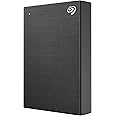 Seagate One Touch, 1TB, Portable External Hard Drive, PC Notebook & Mac, USB 3.0, Black, 1 year MylioCreate, 4 mo Adobe Creative Cloud, 2 year Rescue Services (STKB1000400)