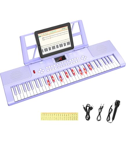 Shayson Keyboard piano met 61 toetsen, elektronisch keyboard voor