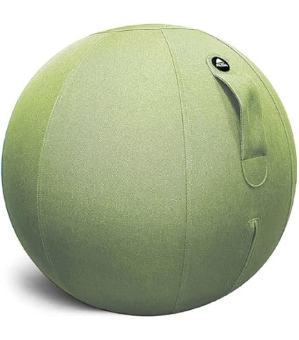 Ballon d'Exercice 65 cm Vert Anti-Éclatement Sanctband