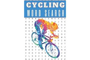 Cycling Word Search: 60 puzzles | Challenging Puzzle Brain book For Adults and Seniors | More than 400 words about Bicycle, Biking, Bike and Cycling | ... Gift for Cyclist | Training brain with fun.