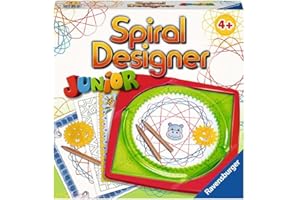Ravensburger Spiral-Designer Junior 29027, Zeichnen Lernen für Kinder ab 4 Jahren, Zeichen-Set mit Schablonen für farbenfrohe Spiralbilder und Mandalas
