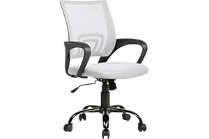 BESTOFFICE Home Office Chair Ergonomic Desk Chair Mesh Computer Chair with Lumbar Support Armrest Executive Rolling Swivel Adjustable Mid Back Task Chair