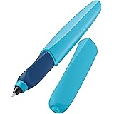Pelikan Twist Azul, Bolígrafo Esferográfico Ergonómico, para Diestros y Zurdos, para la Escuela y la Oficina, Punta M Indefor